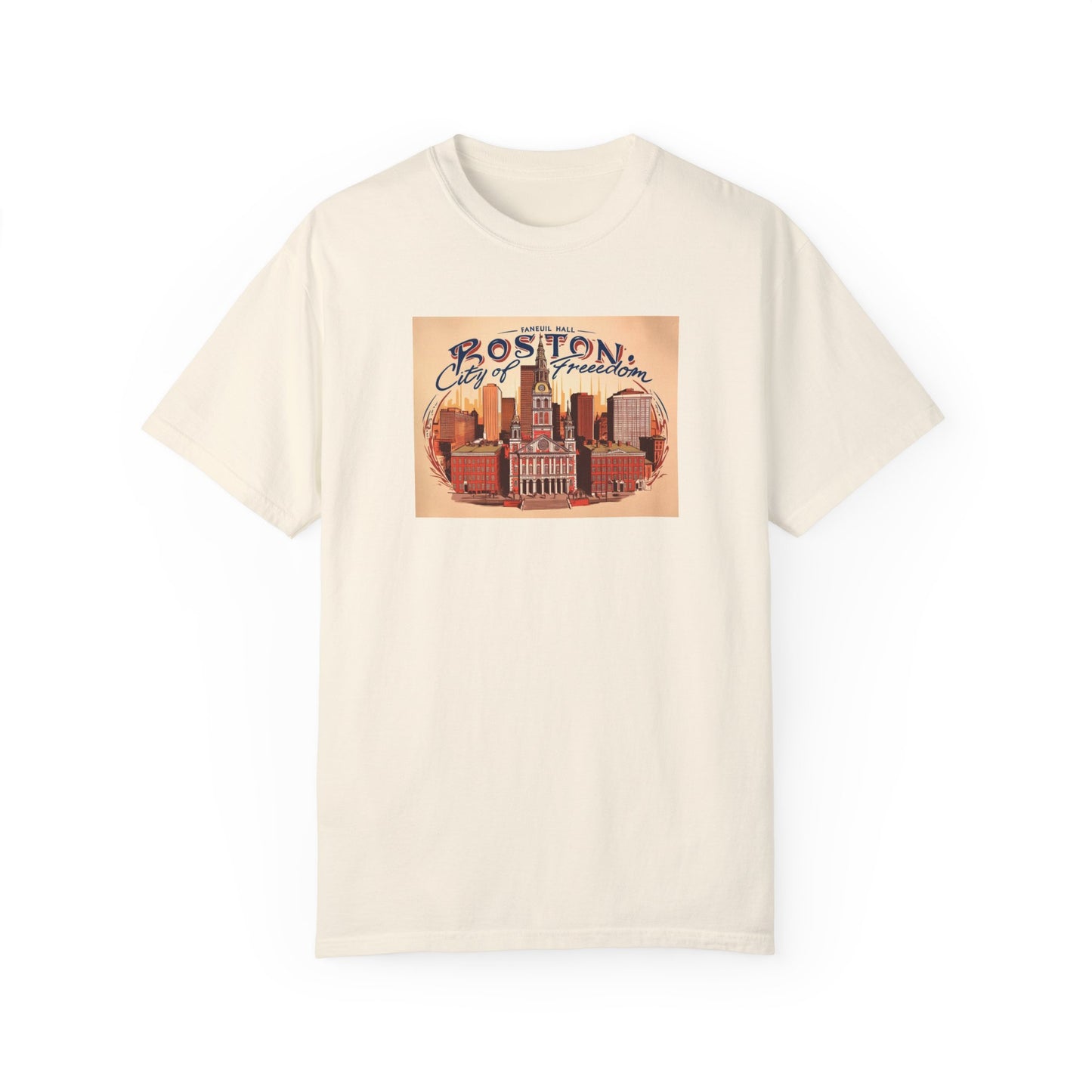 Boston City of Freedom Unisex T-Shirt - Vintage Style Graphic Tee