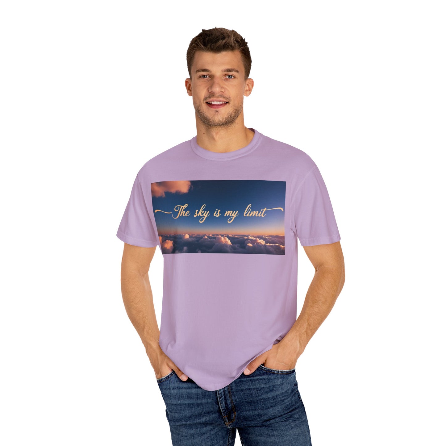Sky is My Limit T-Shirt - Inspirational Unisex Garment-Dyed Tee