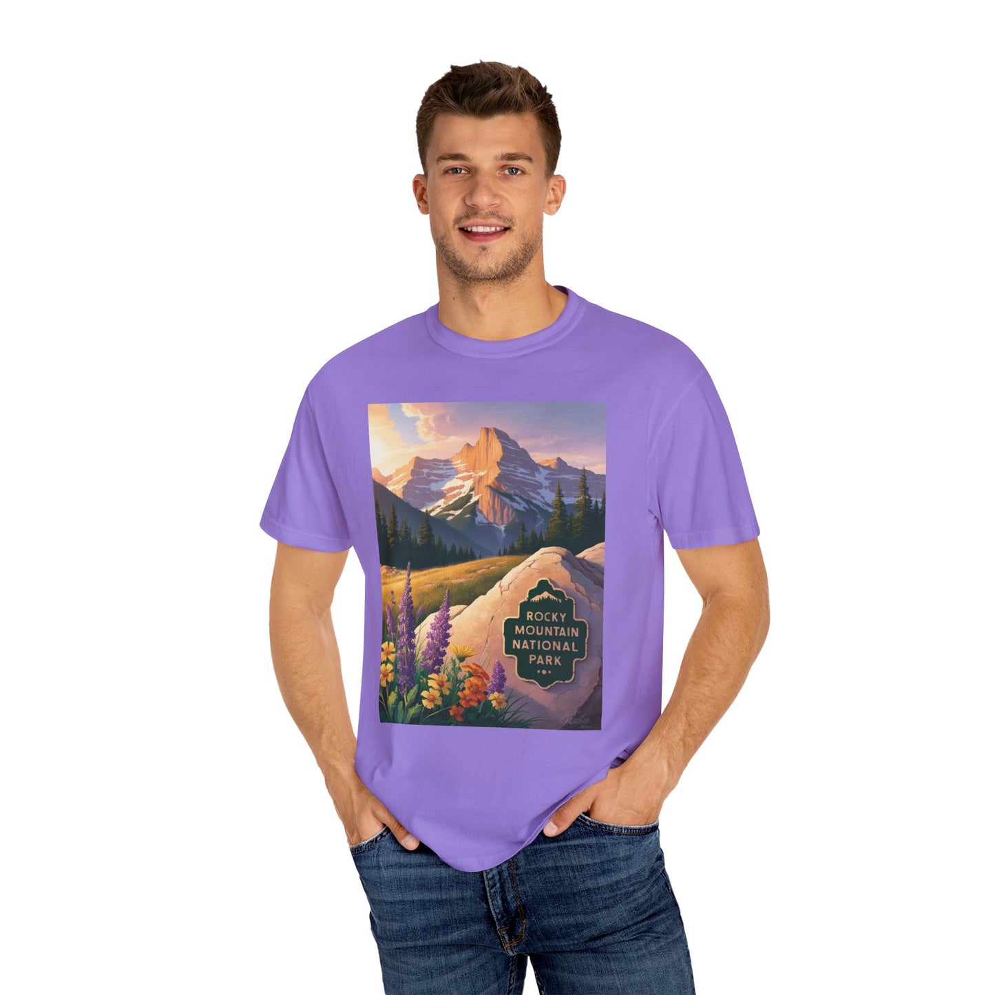 Rocky Mountain National Park T-Shirt | Unisex Garment-Dyed Tee