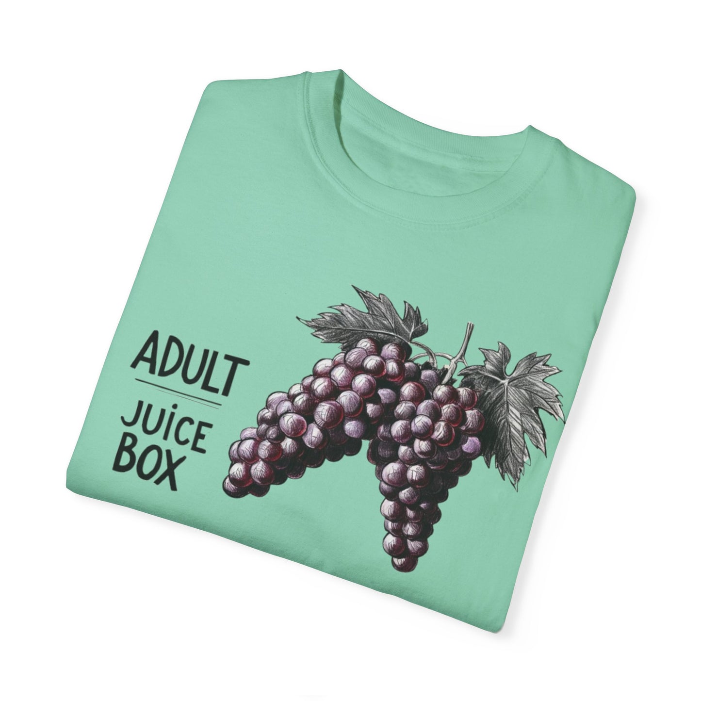 Adult Juice Box Unisex Garment-Dyed T-Shirt - Fun & Playful Graphic Tee