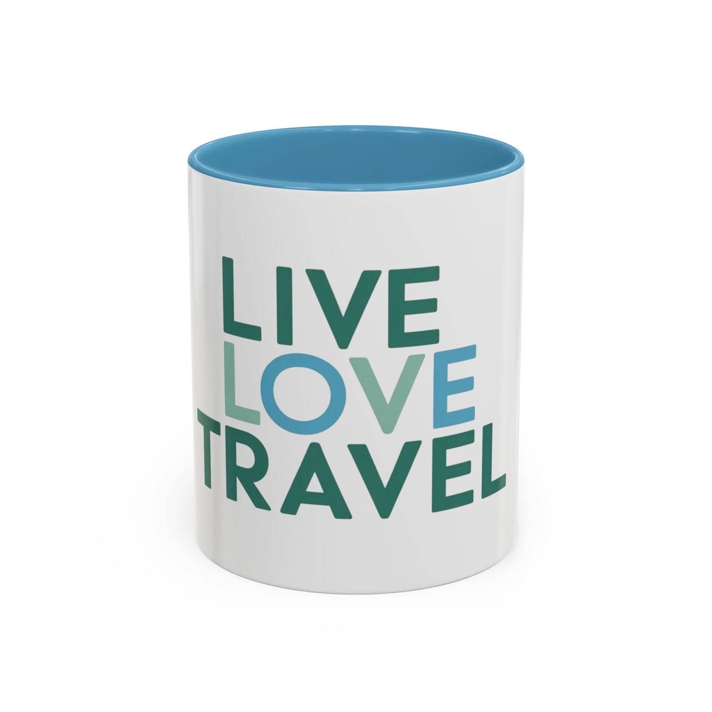 Inspirational Travel Coffee Mug - Live Love Travel Design
