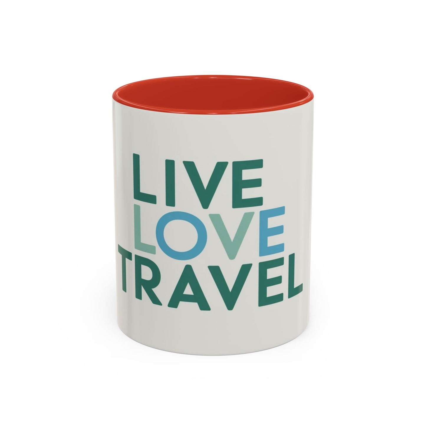 Inspirational Travel Coffee Mug - Live Love Travel Design