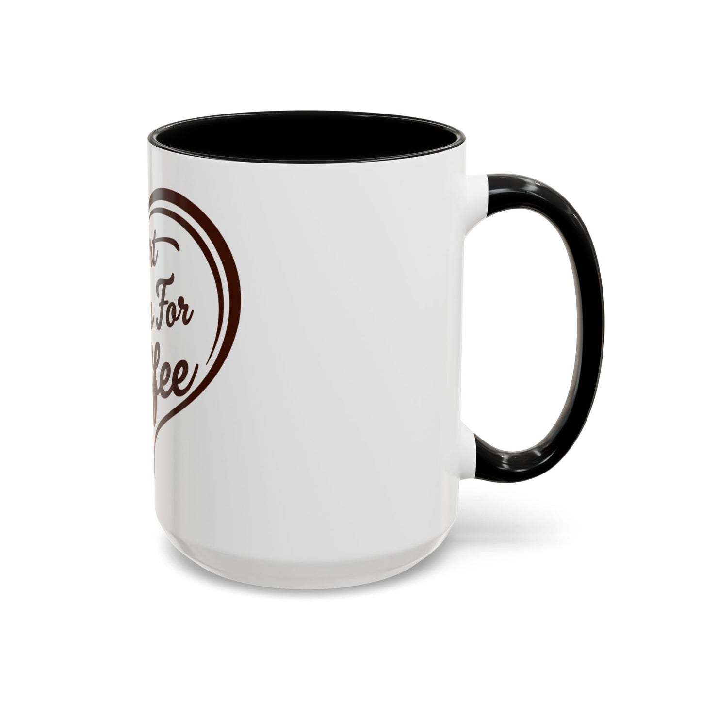 My Heart Beats For Coffee Accent Mug - 11oz & 15oz - Perfect for Coffee Lovers & Gift Giving
