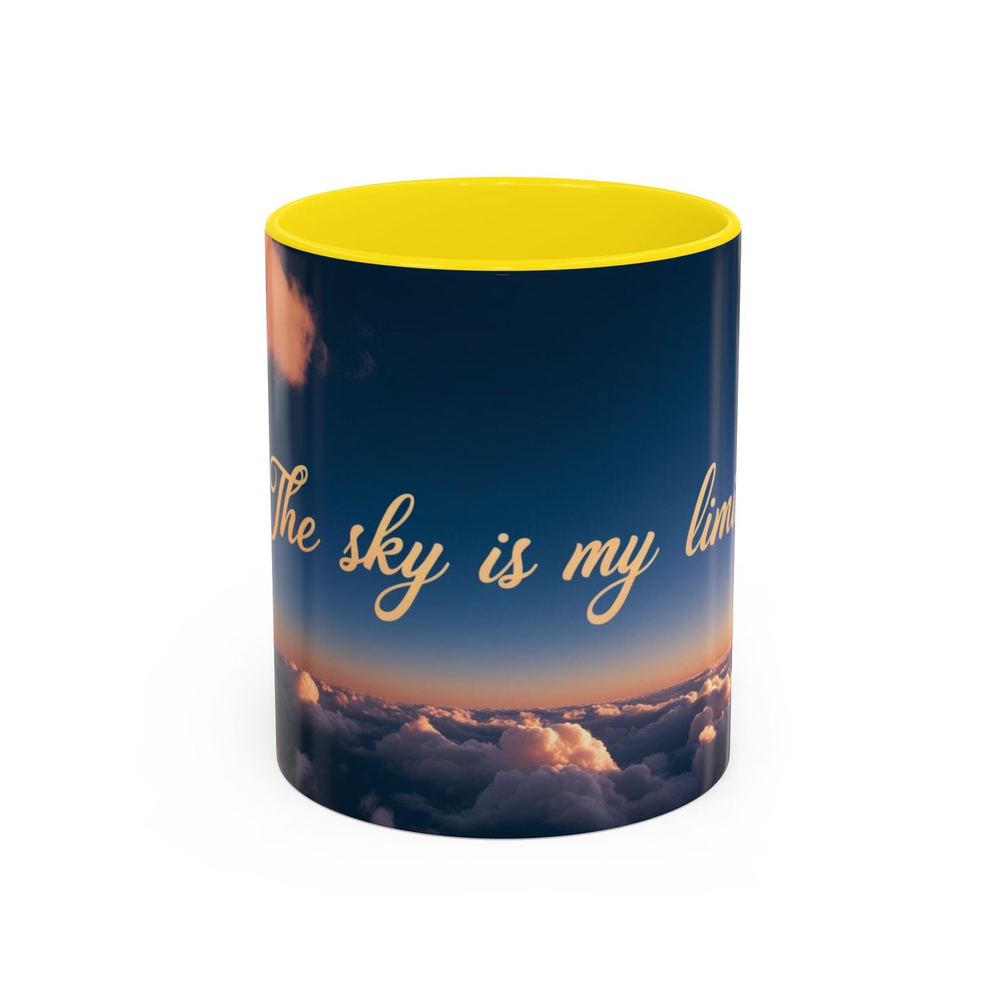"The Sky is My Limit" Inspirational Accent Coffee Mug | | 11 & 15oz