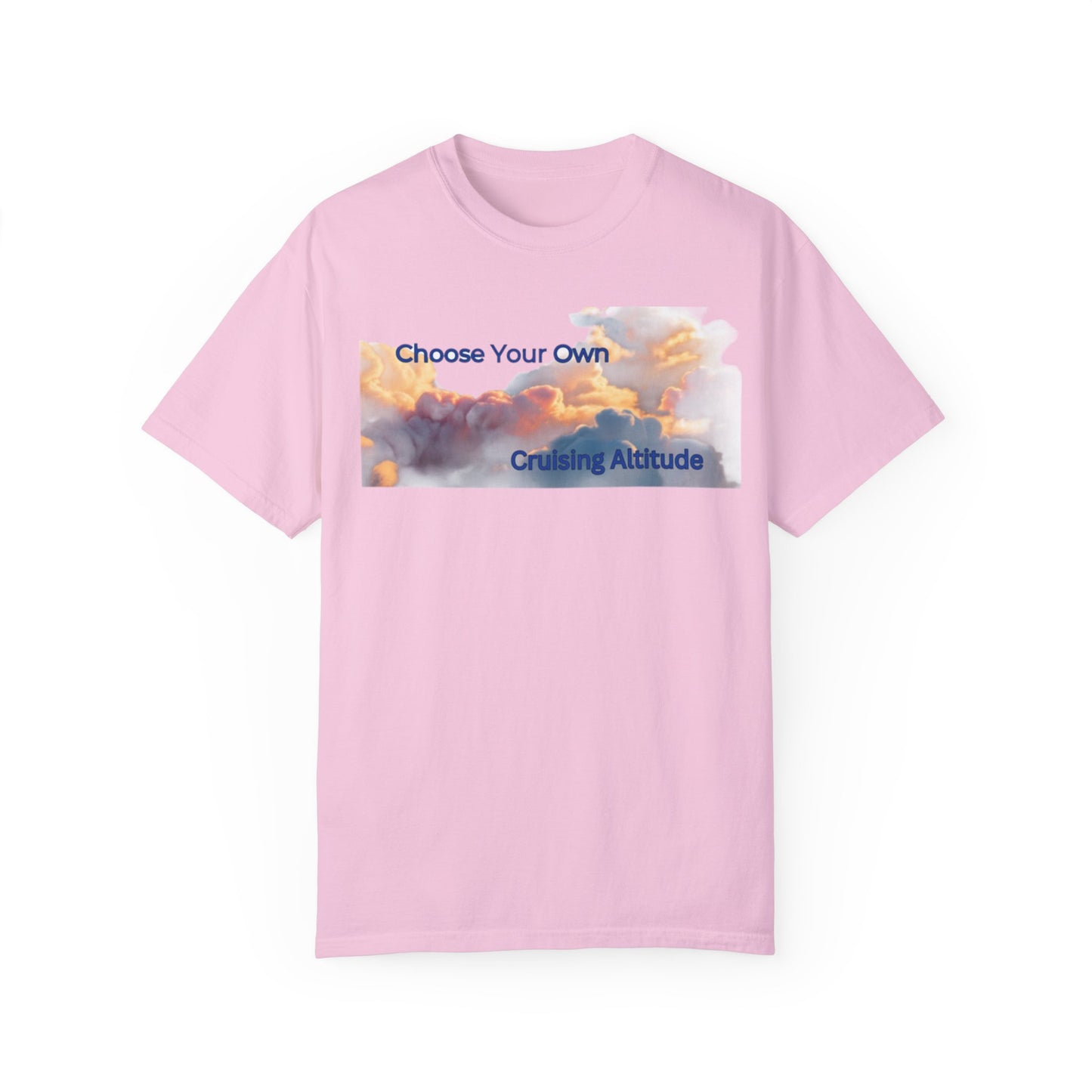 'Choose Your Own Cruising Altitude' Inspirational Tee Unisex Garment-Dyed T-shirt -