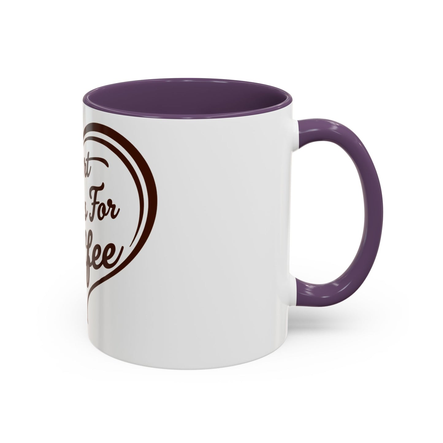 My Heart Beats For Coffee Accent Mug - 11oz & 15oz - Perfect for Coffee Lovers & Gift Giving