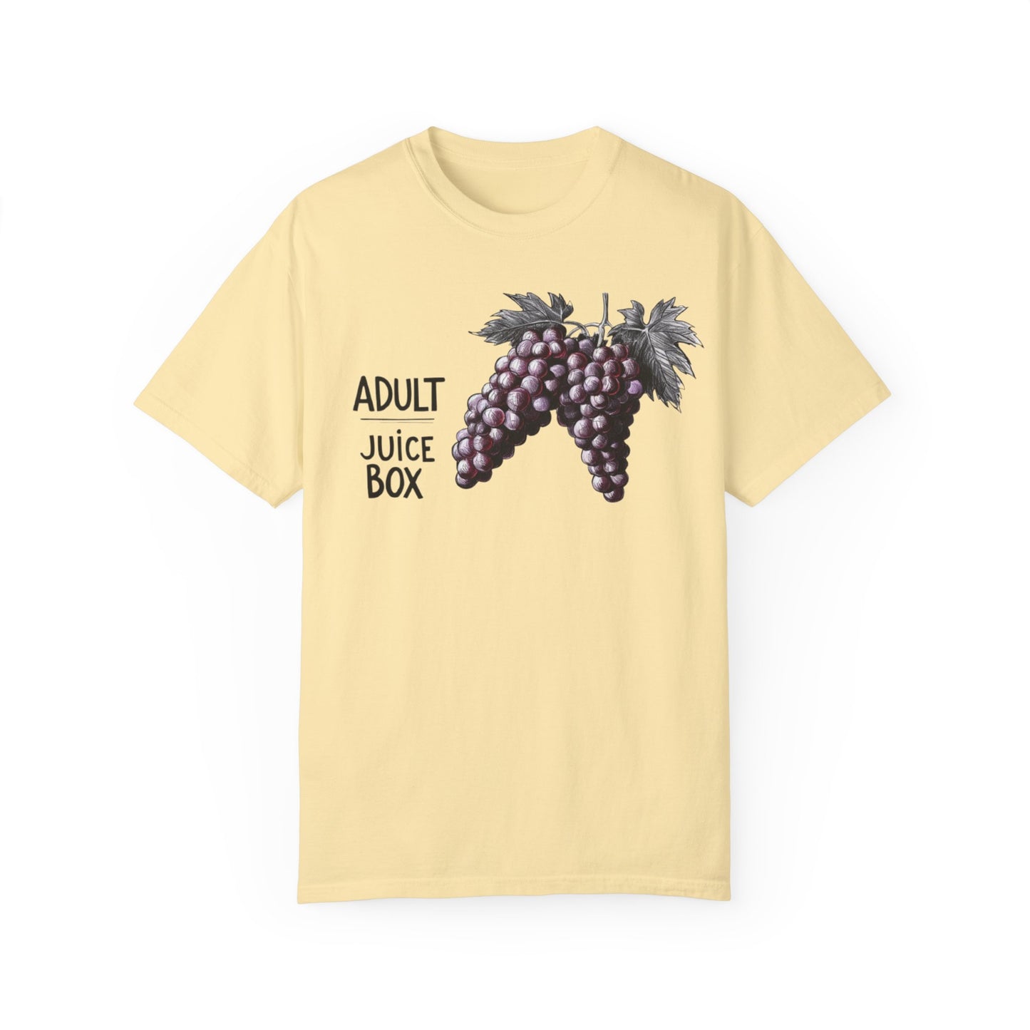 Adult Juice Box Unisex Garment-Dyed T-Shirt - Fun & Playful Graphic Tee