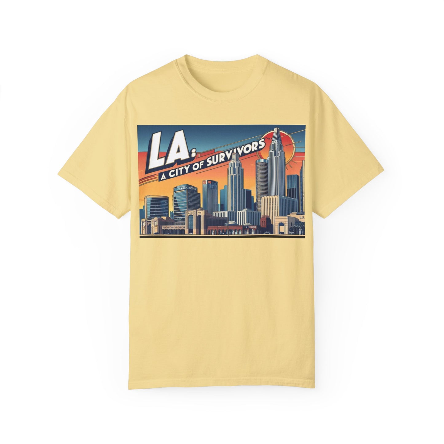 LA City of Survivors T-Shirt | Unisex Garment-Dyed Tee