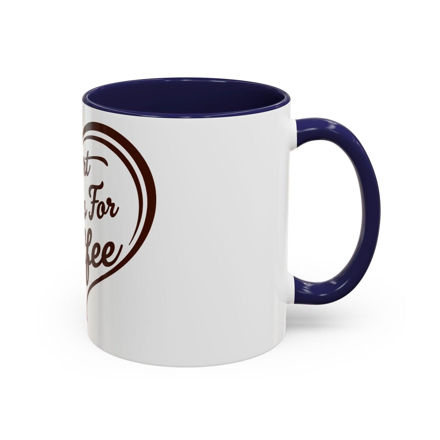 My Heart Beats For Coffee Accent Mug - 11oz & 15oz - Perfect for Coffee Lovers & Gift Giving