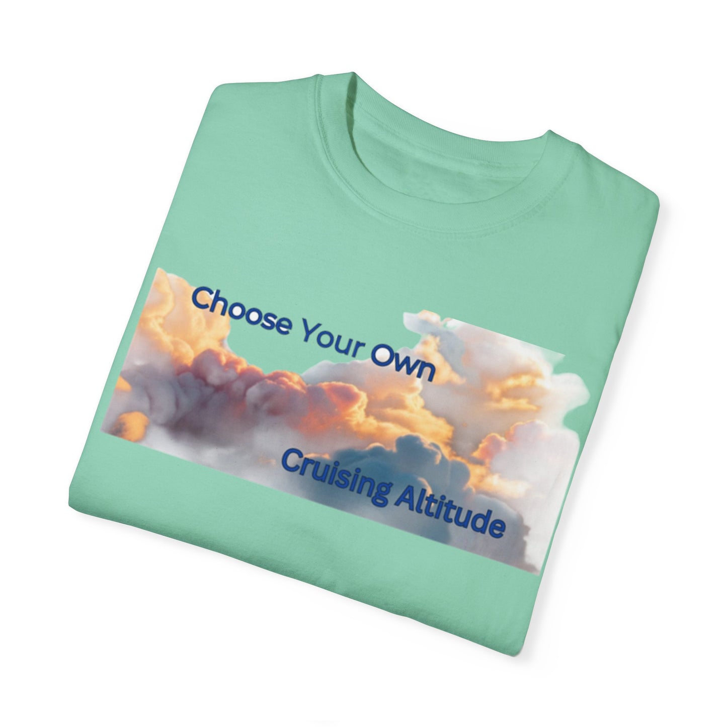 'Choose Your Own Cruising Altitude' Inspirational Tee Unisex Garment-Dyed T-shirt -