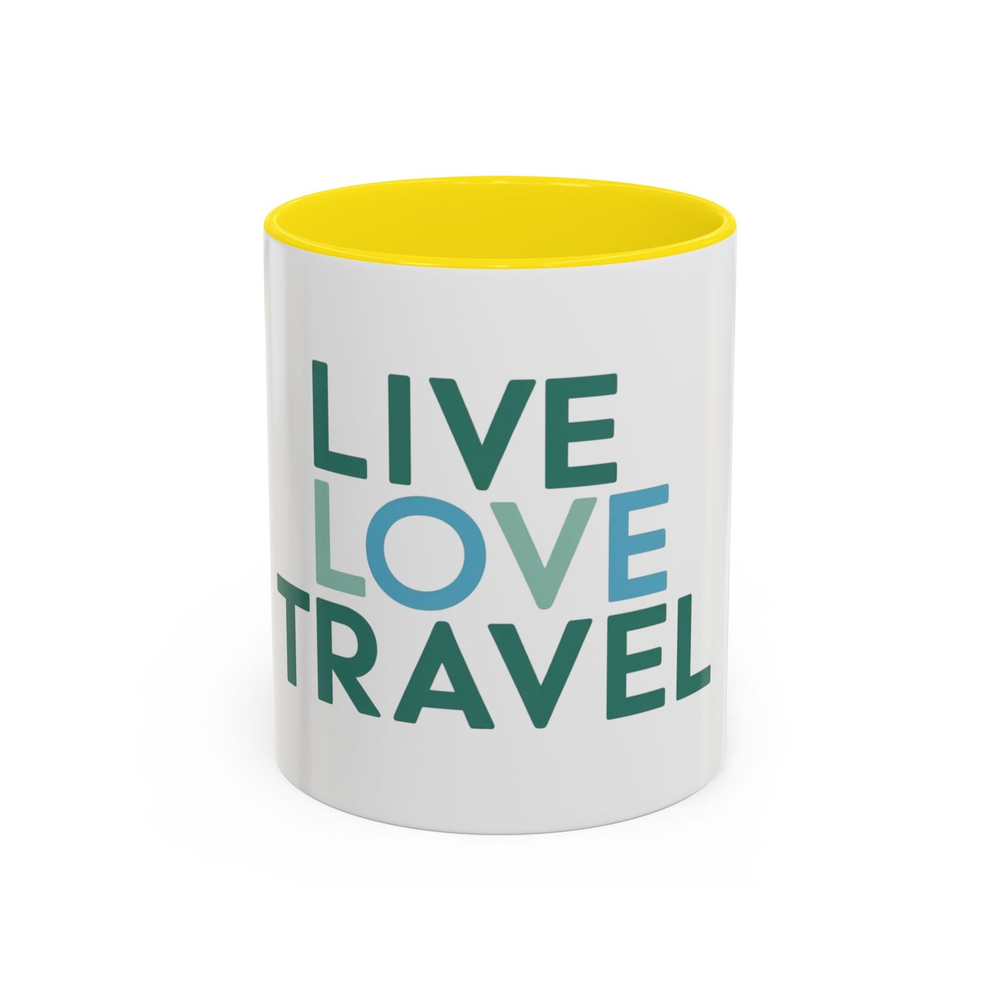 Inspirational Travel Coffee Mug - Live Love Travel Design