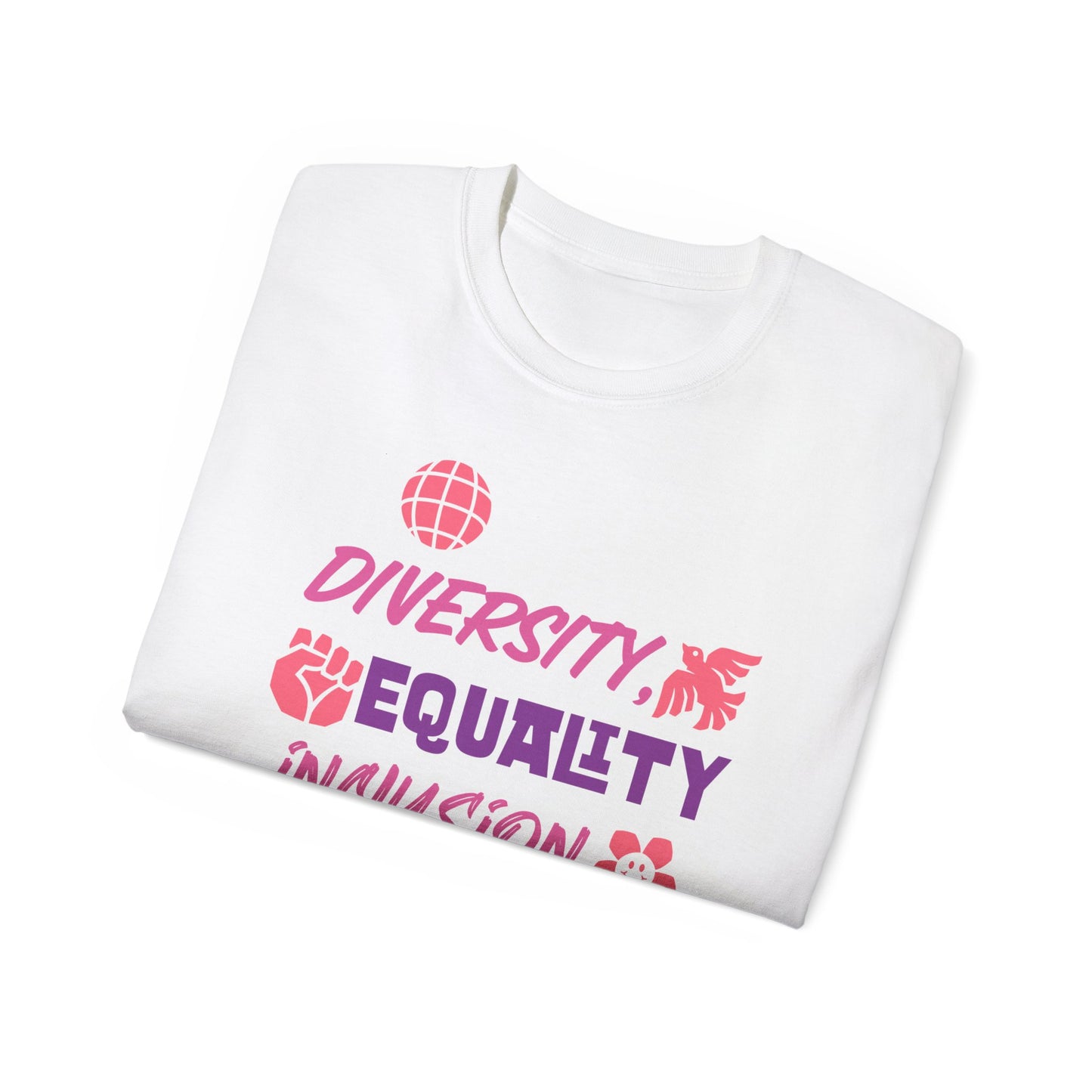 Diversity, Equality, Inclusion, Love Unisex Ultra Cotton Tee