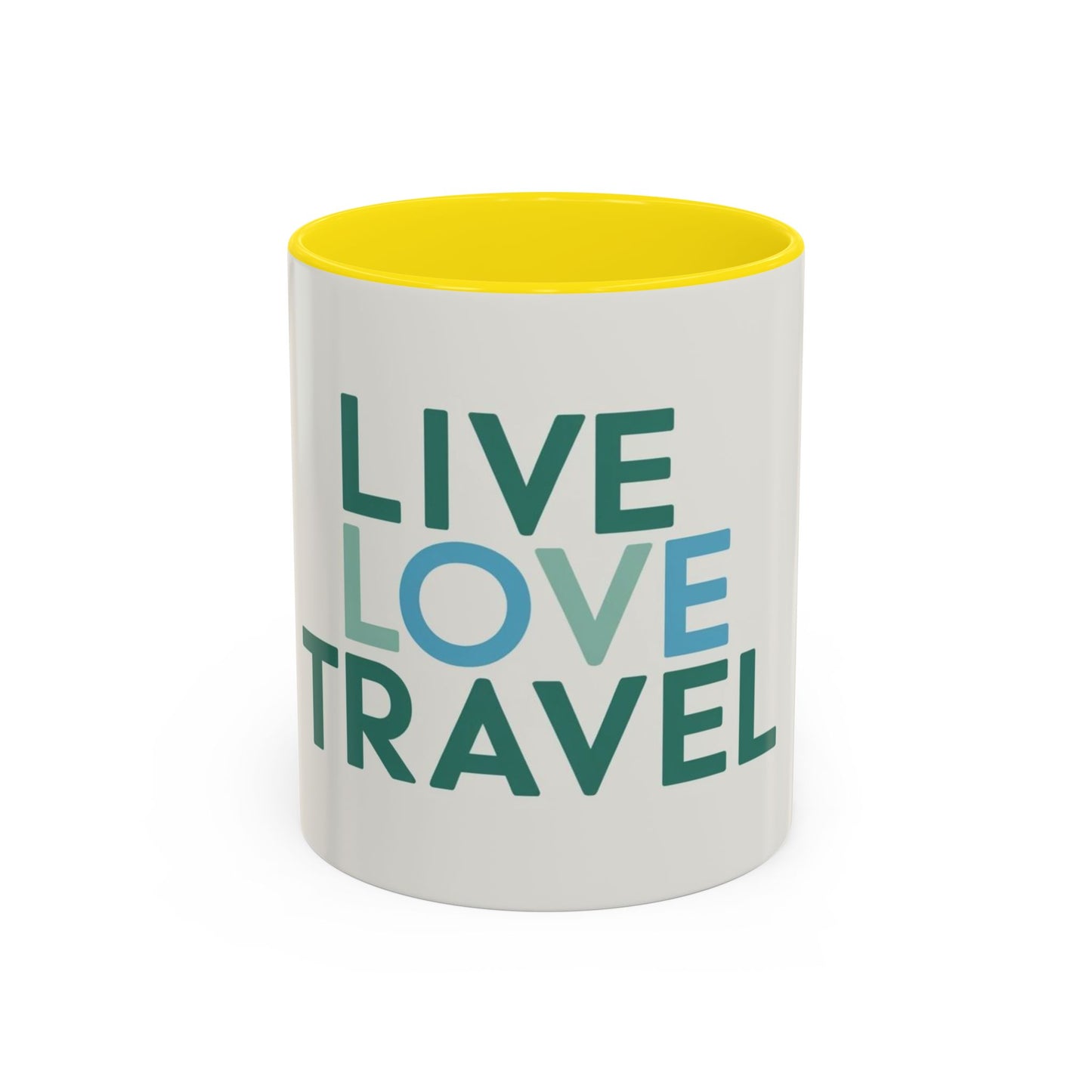 Inspirational Travel Coffee Mug - Live Love Travel Design