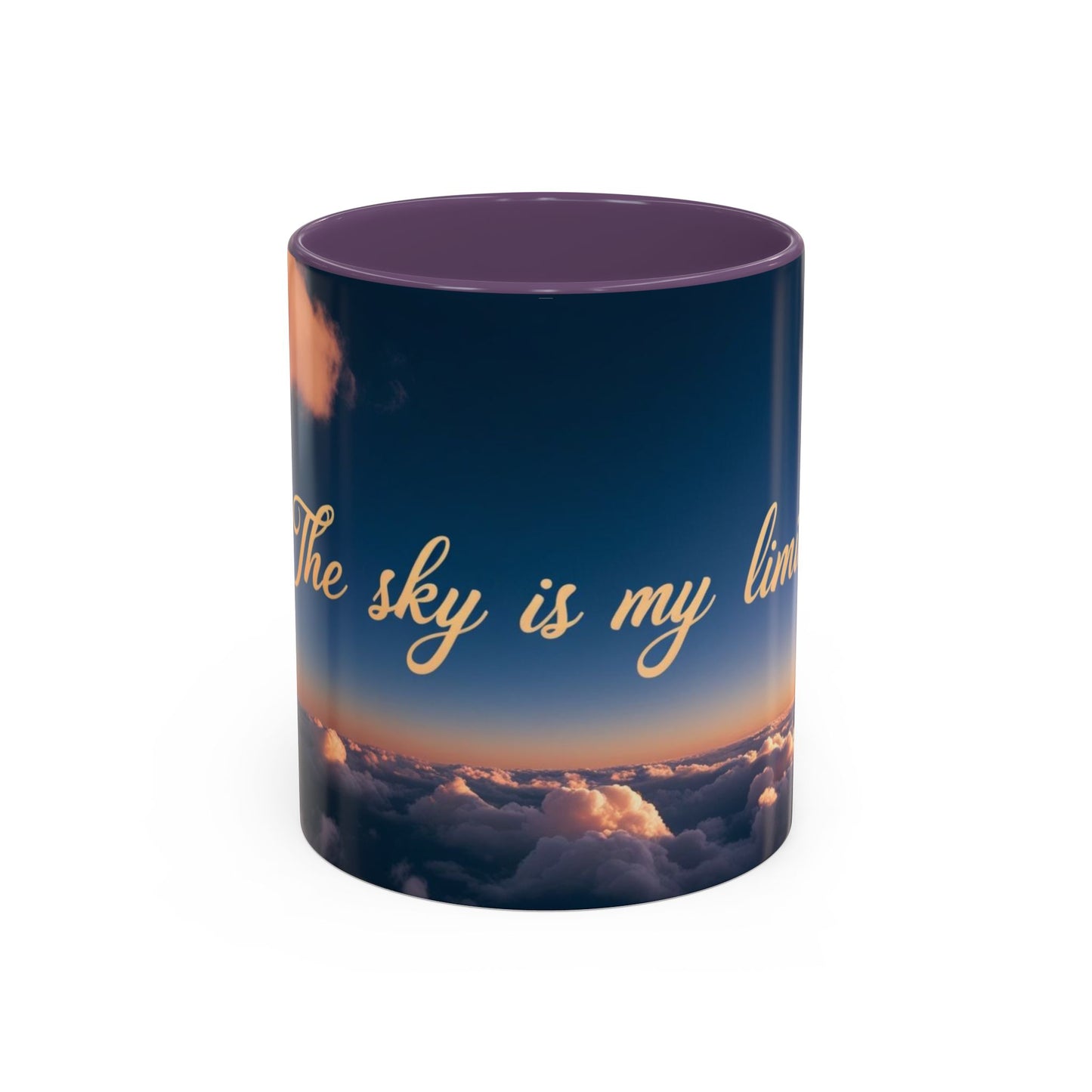 "The Sky is My Limit" Inspirational Accent Coffee Mug | | 11 & 15oz