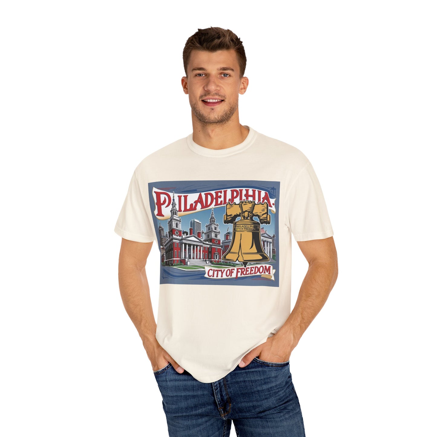 Philadelphia City of Freedom Unisex Garment-Dyed T-Shirt