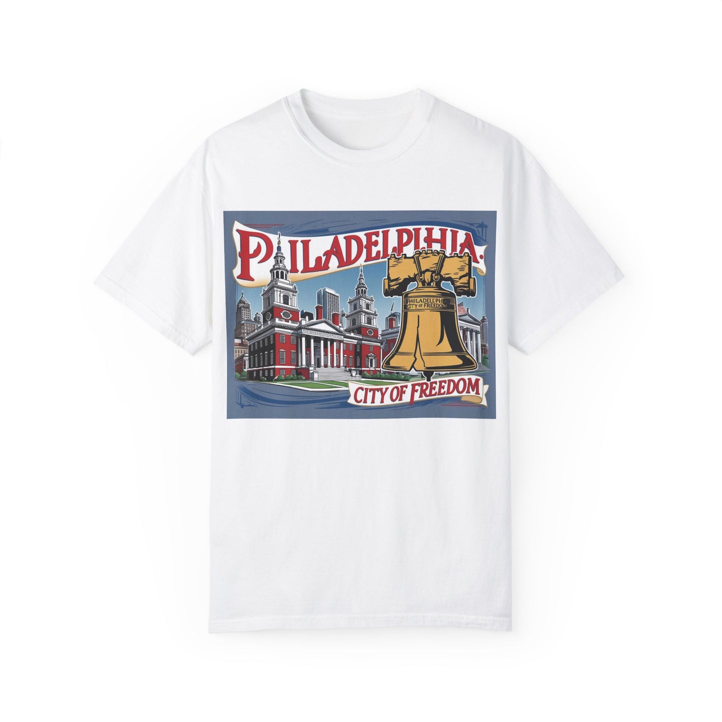 Philadelphia City of Freedom Unisex Garment-Dyed T-Shirt