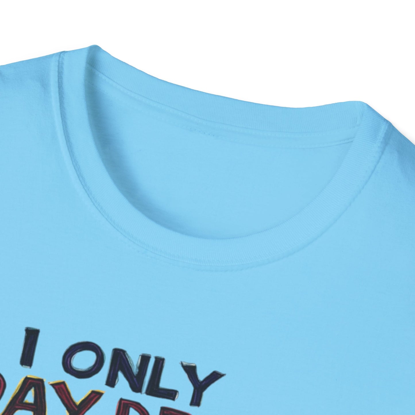 I Only Day Drink on Days Ending in Y Unisex Softstyle T-Shirt - Perfect for Casual Gatherings & Holidays
