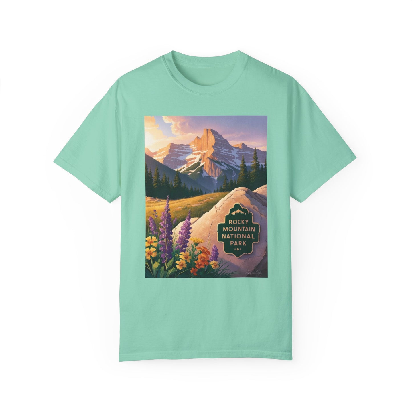 Rocky Mountain National Park T-Shirt | Unisex Garment-Dyed Tee