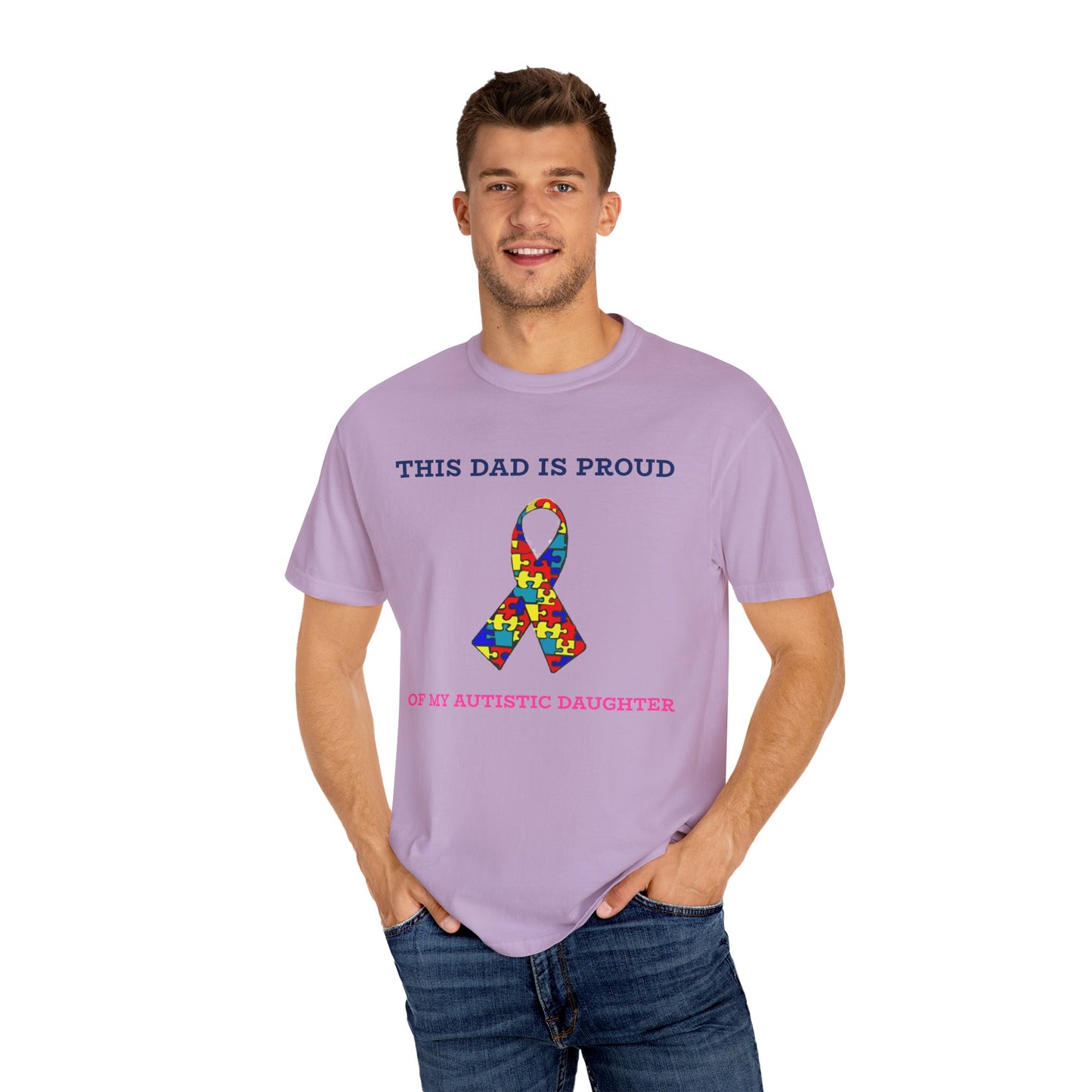 This Dad is Proud of my Autistic Daughter, Autism Awareness T-Shirt
