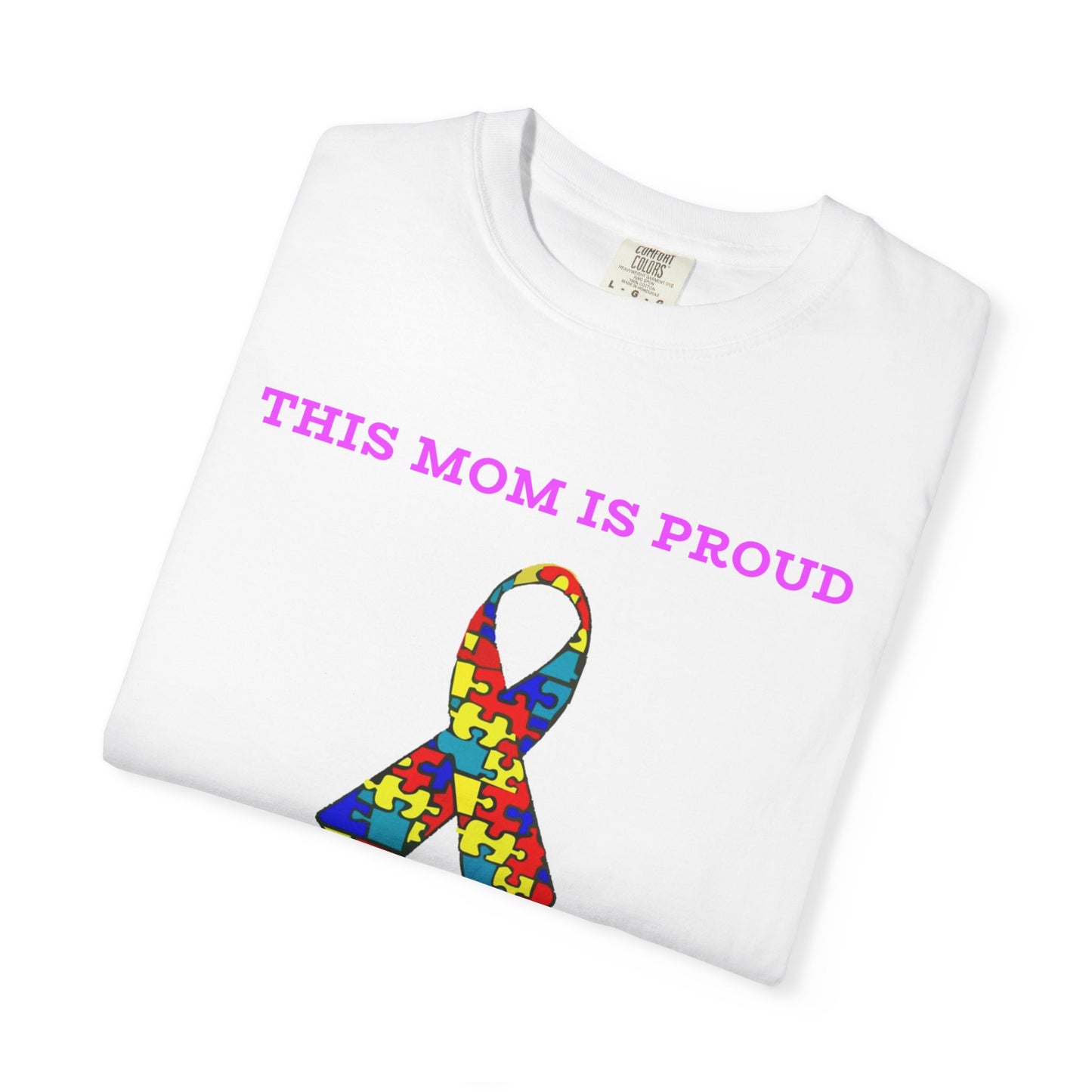 This Mom is Proud of my Autistic Daughter - Autism Awareness Ribbon Design