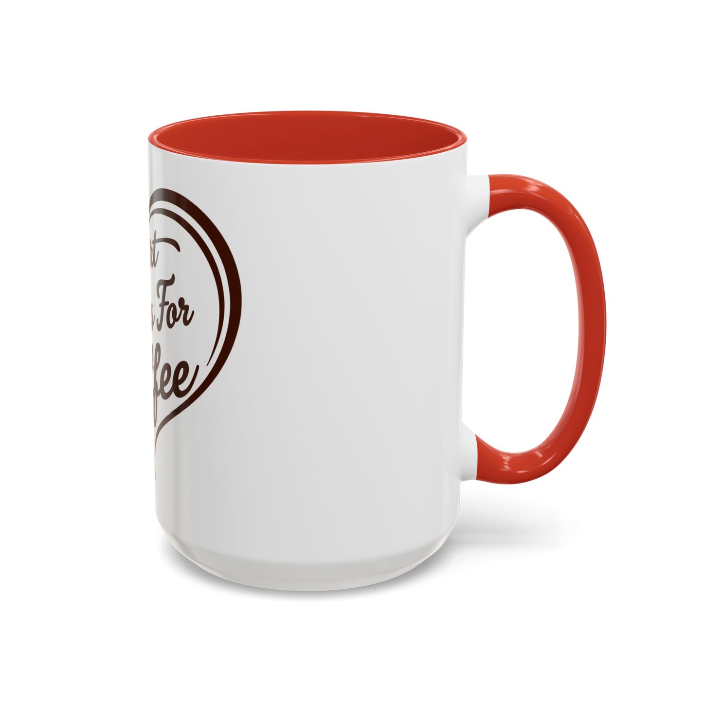 My Heart Beats For Coffee Accent Mug - 11oz & 15oz - Perfect for Coffee Lovers & Gift Giving