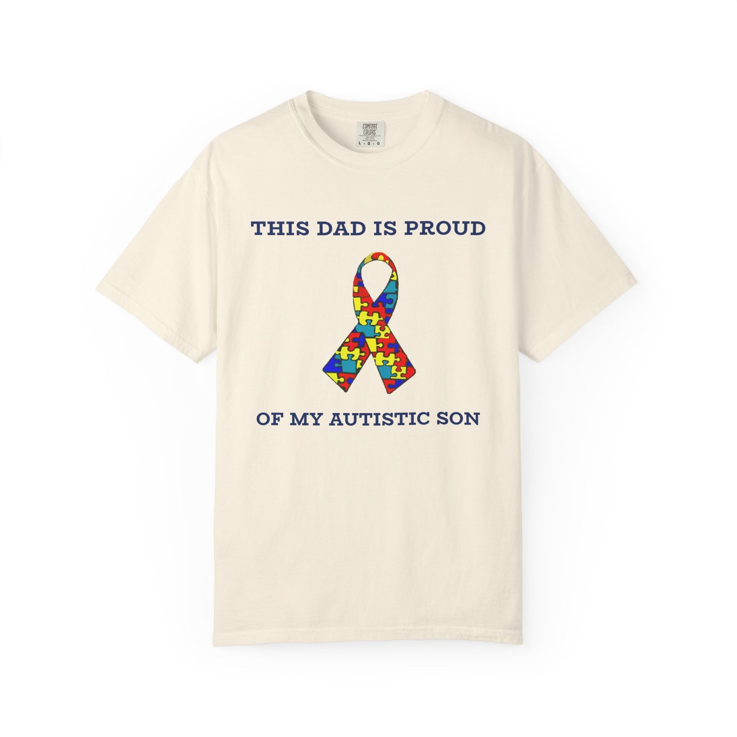 This Dad is Proud of my Autistic Son, Autism Awareness T-Shirt