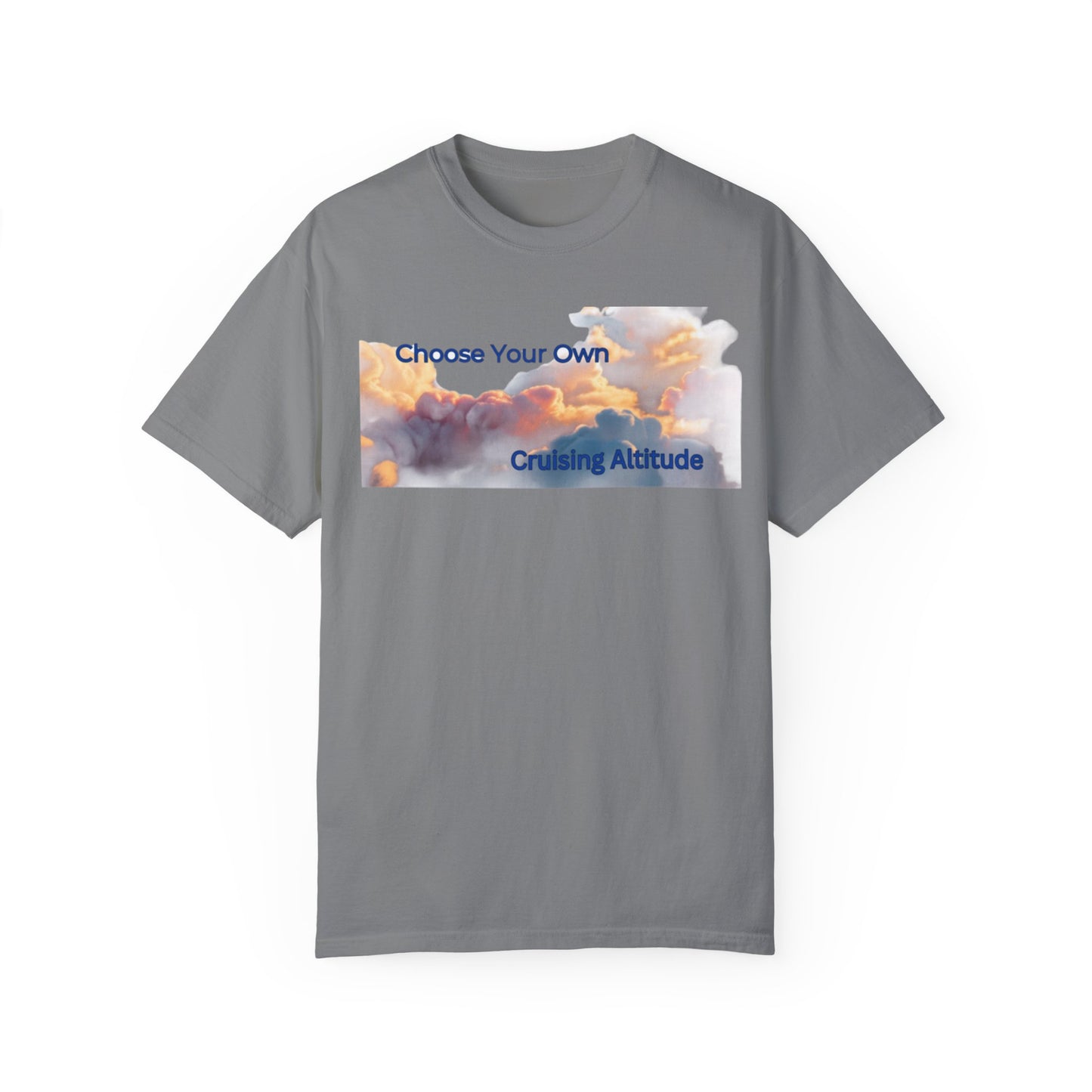 'Choose Your Own Cruising Altitude' Inspirational Tee Unisex Garment-Dyed T-shirt -