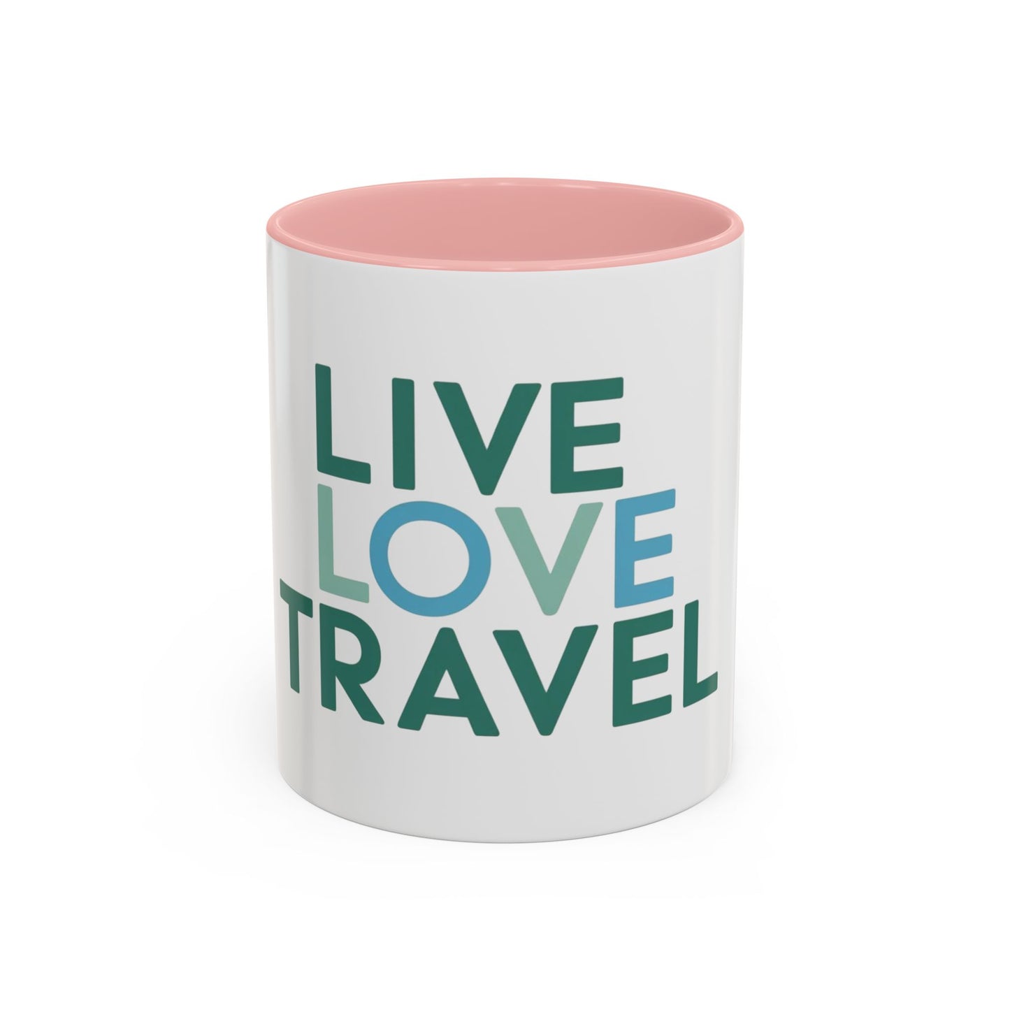 Inspirational Travel Coffee Mug - Live Love Travel Design