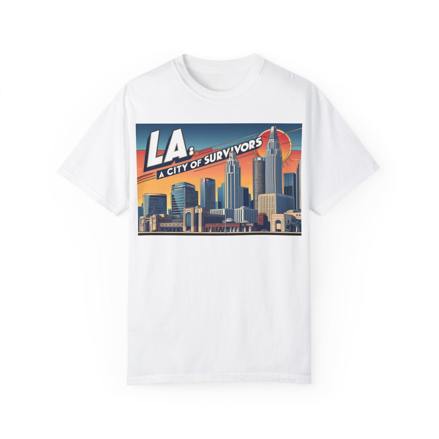 LA City of Survivors T-Shirt | Unisex Garment-Dyed Tee