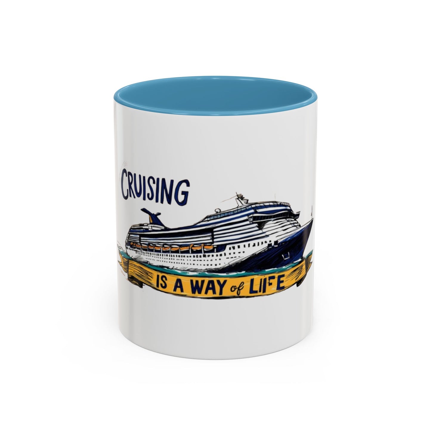 Cruising Lifestyle Accent Coffee Mug - Enjoy Your Journey with Style
