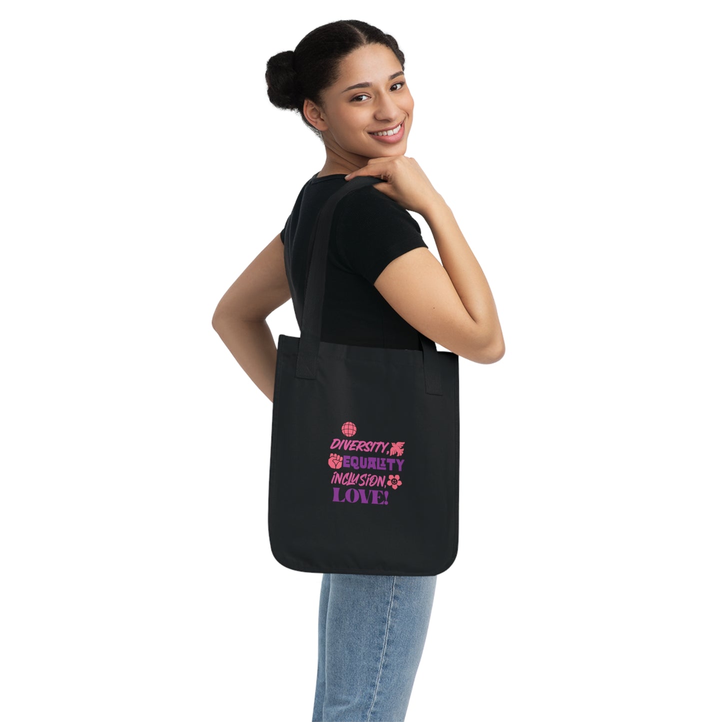 Diversity & Equality Organic Canvas Tote Bag