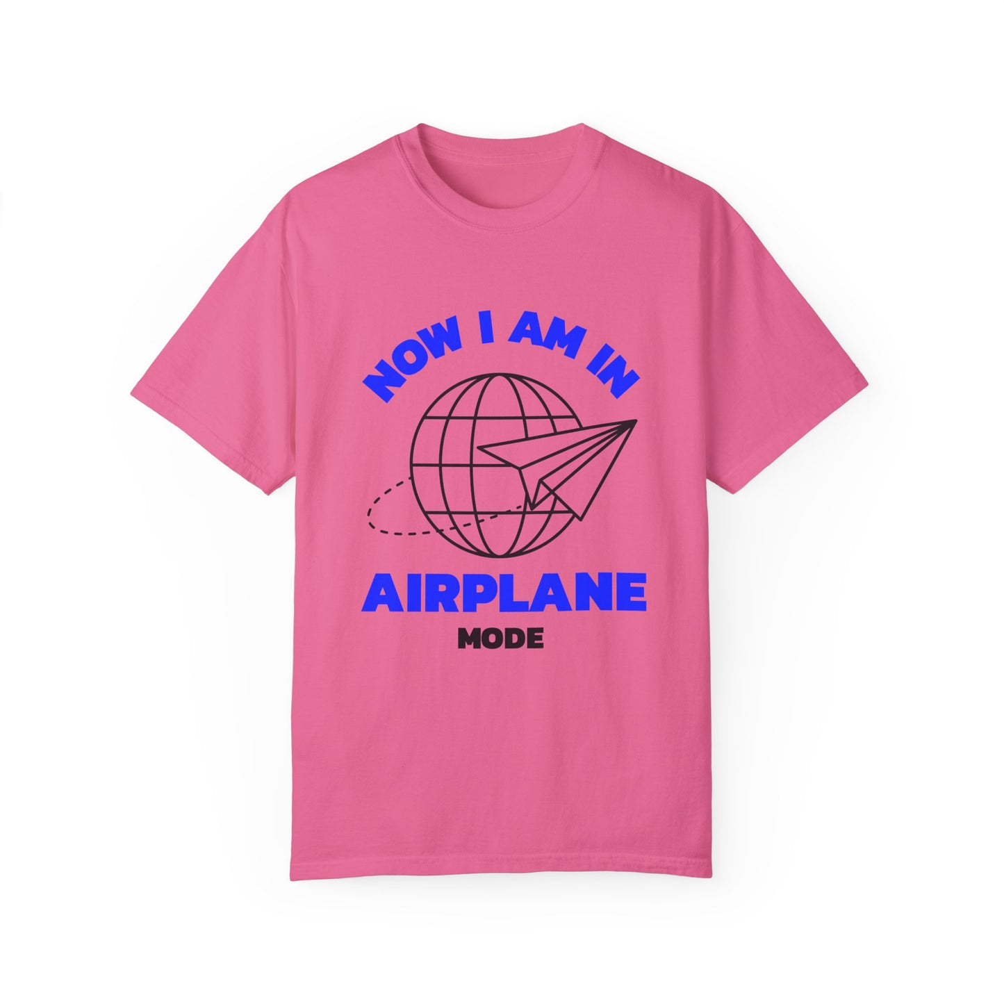 Airplane Mode Unisex Garment-Dyed T-Shirt – Travel Ready Tee