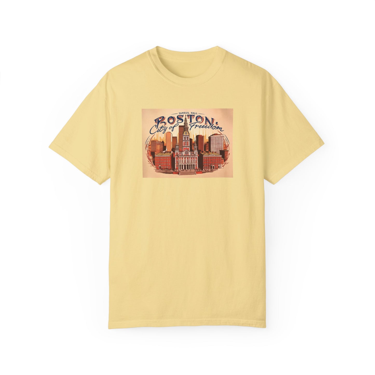 Boston City of Freedom Unisex T-Shirt - Vintage Style Graphic Tee