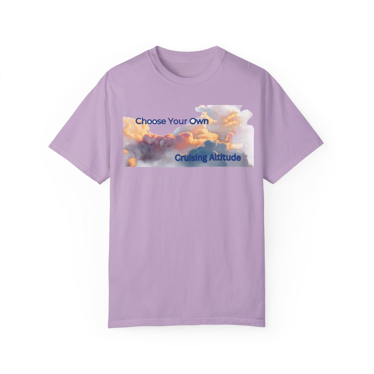 'Choose Your Own Cruising Altitude' Inspirational Tee Unisex Garment-Dyed T-shirt -
