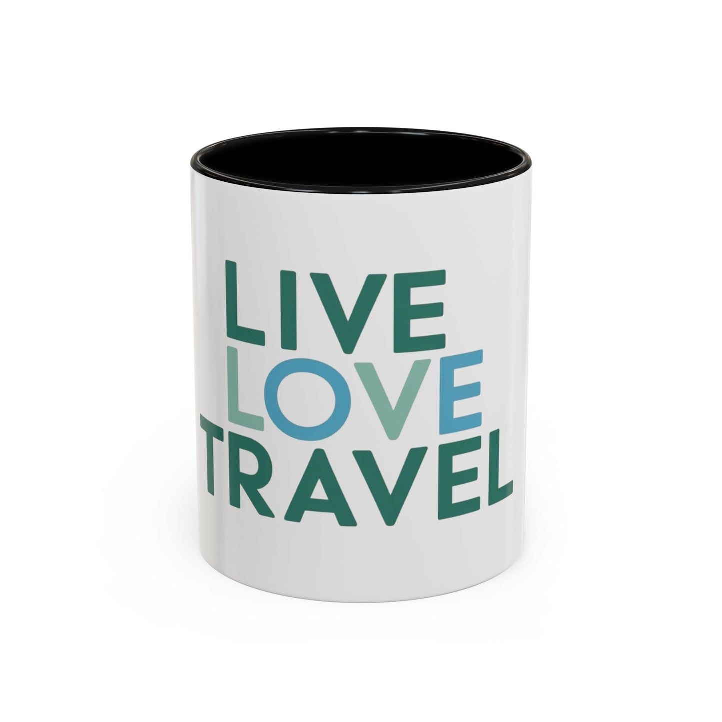 Inspirational Travel Coffee Mug - Live Love Travel Design