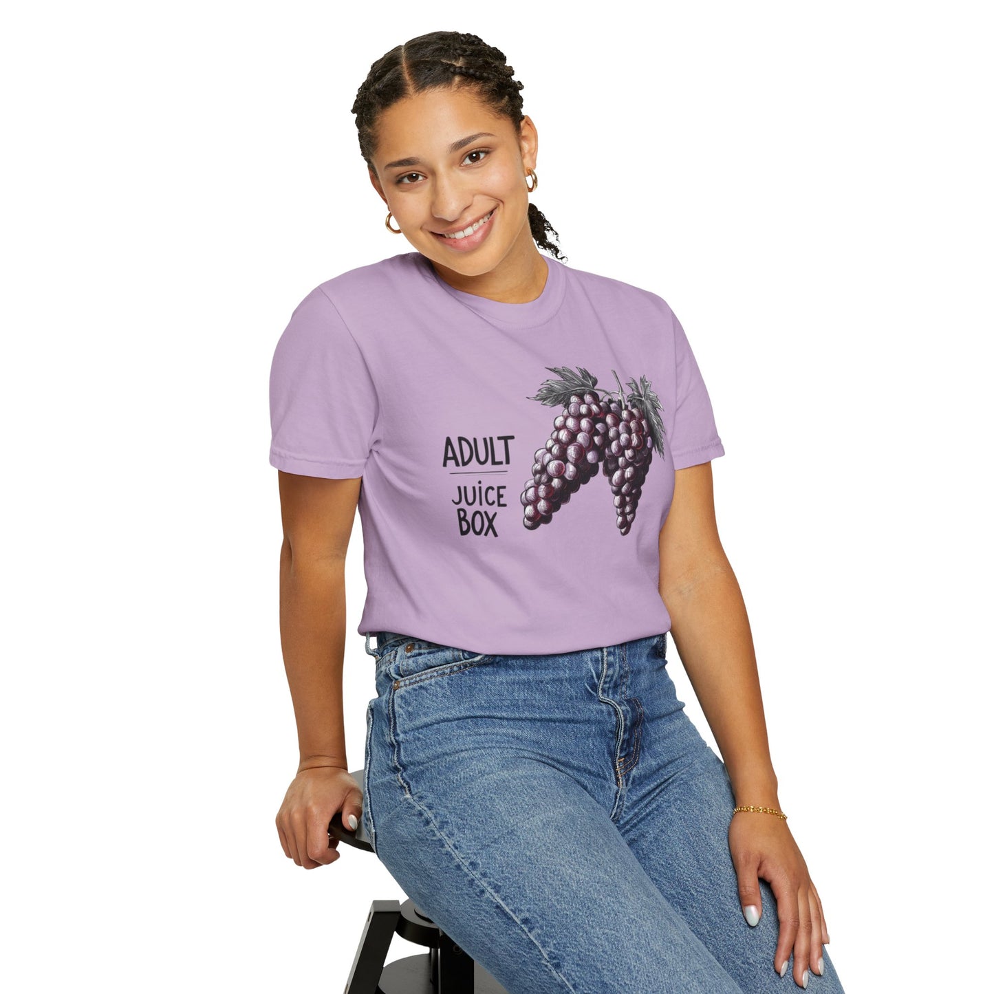 Adult Juice Box Unisex Garment-Dyed T-Shirt - Fun & Playful Graphic Tee