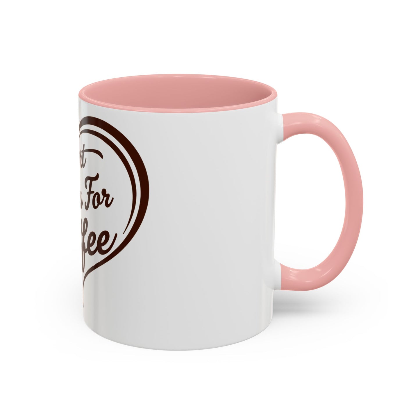 My Heart Beats For Coffee Accent Mug - 11oz & 15oz - Perfect for Coffee Lovers & Gift Giving
