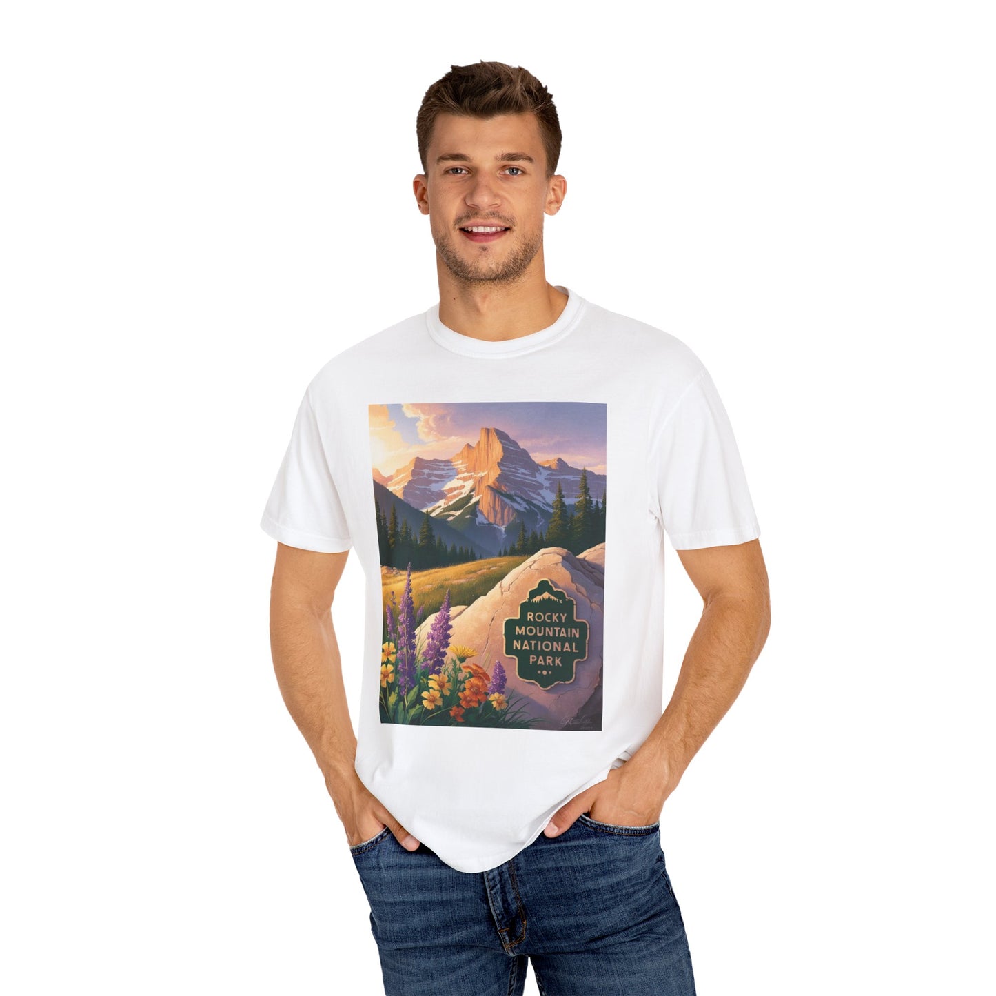 Rocky Mountain National Park T-Shirt | Unisex Garment-Dyed Tee