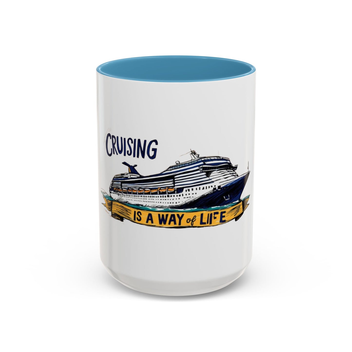 Cruising Lifestyle Accent Coffee Mug - Enjoy Your Journey with Style
