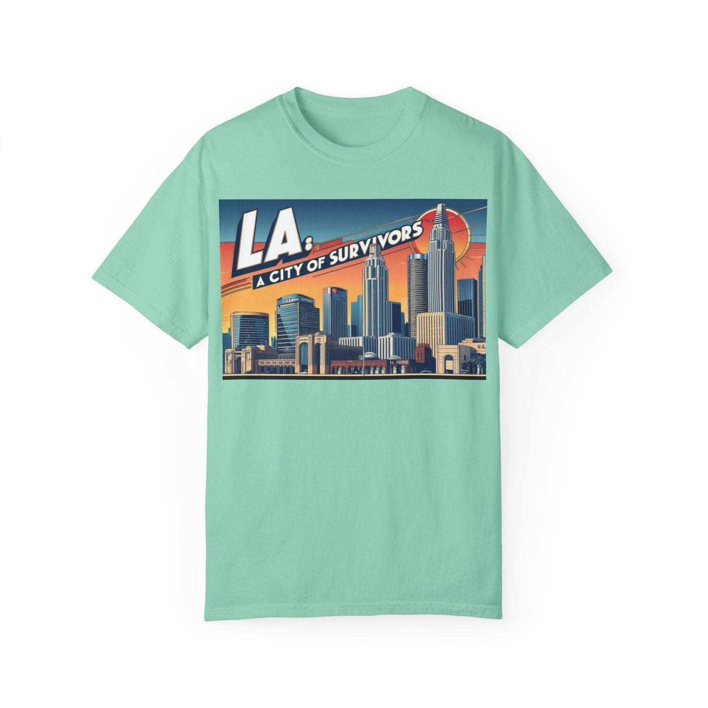 LA City of Survivors T-Shirt | Unisex Garment-Dyed Tee