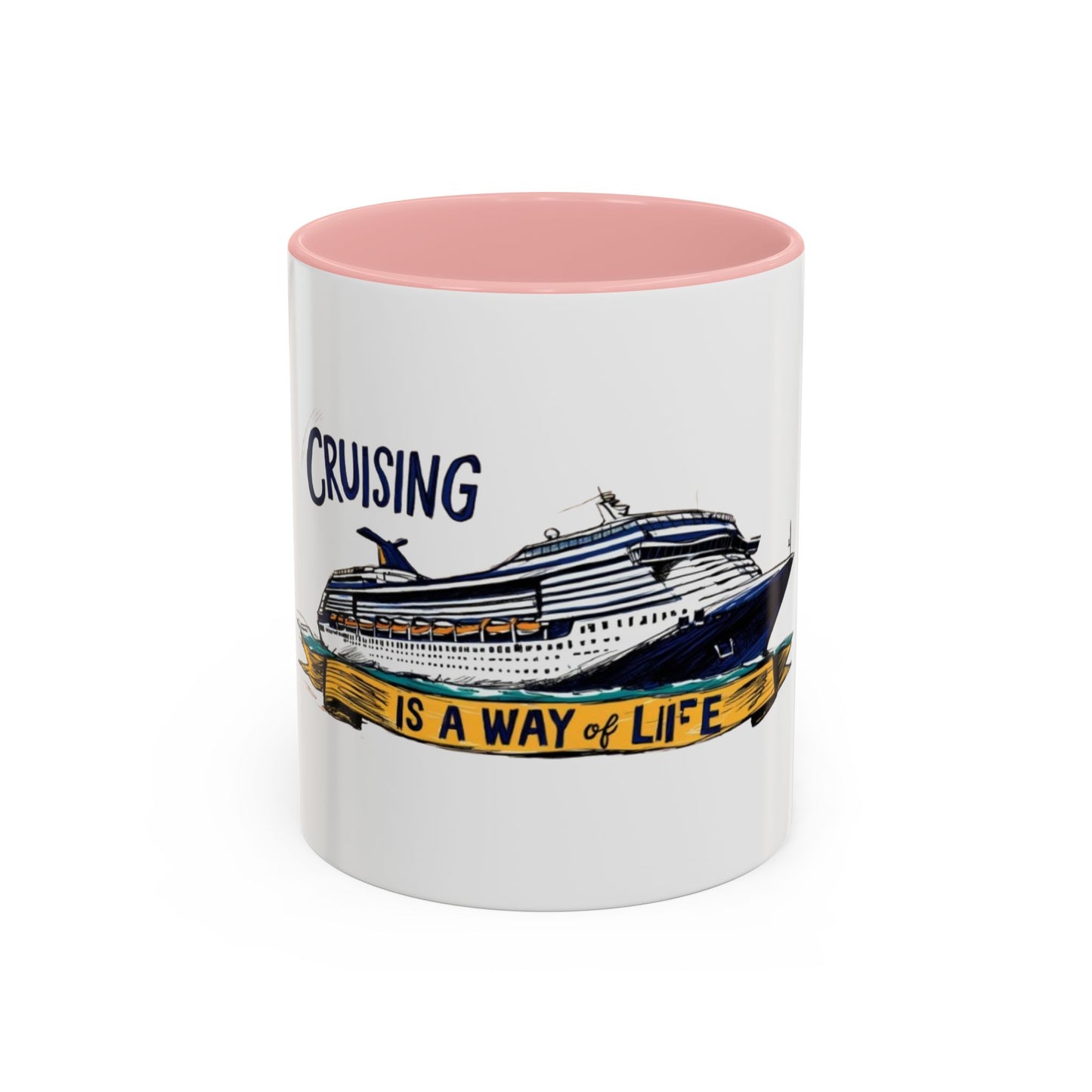 Cruising Lifestyle Accent Coffee Mug - Enjoy Your Journey with Style