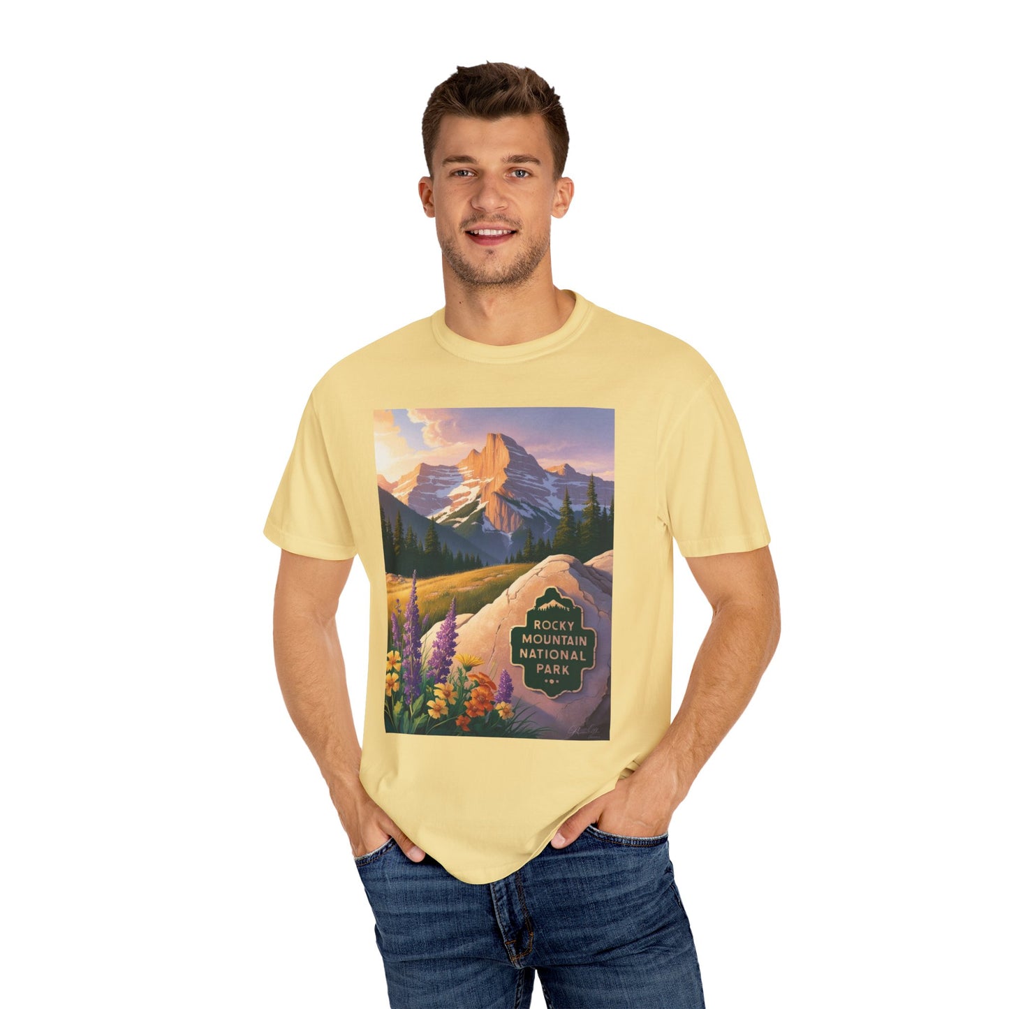 Rocky Mountain National Park T-Shirt | Unisex Garment-Dyed Tee