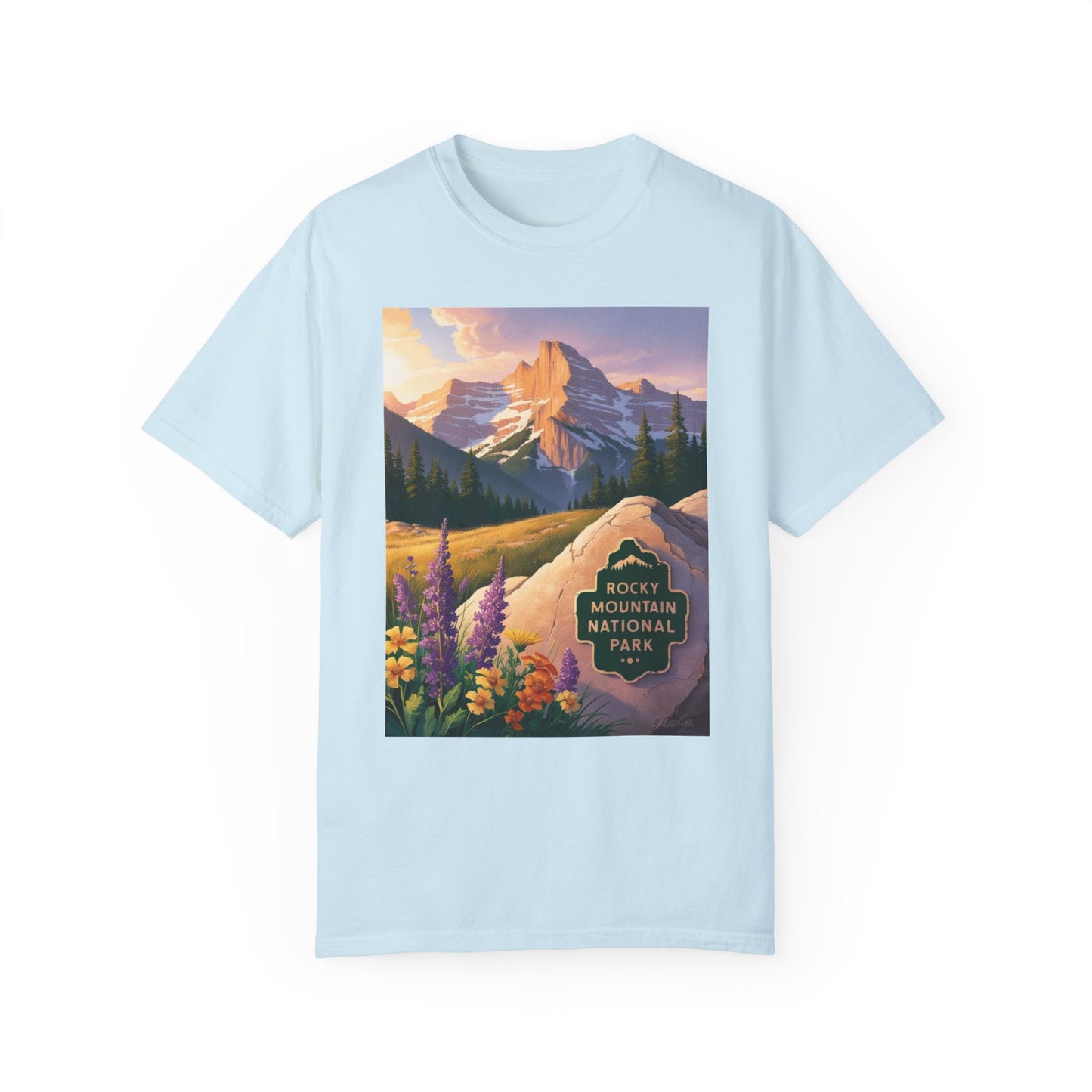 Rocky Mountain National Park T-Shirt | Unisex Garment-Dyed Tee