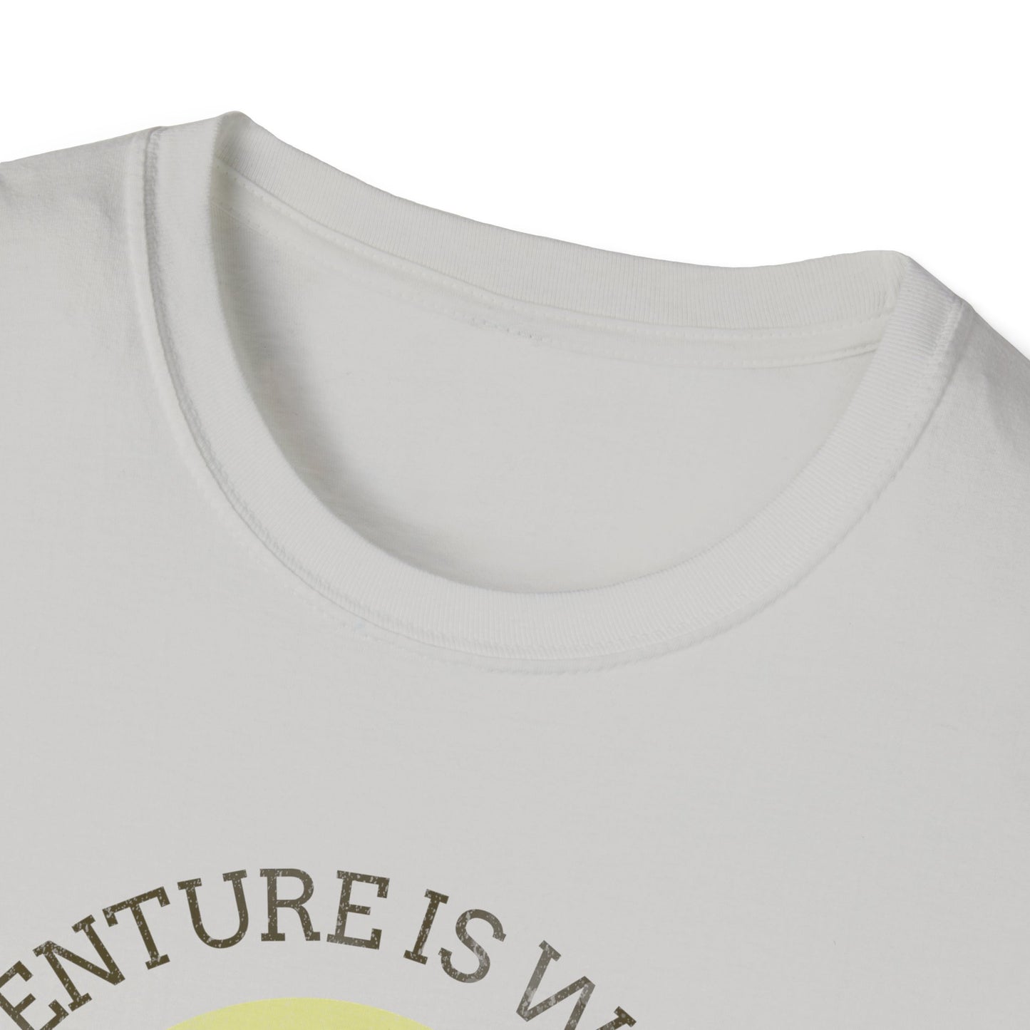 Adventure Awaits Alaska Unisex Softstyle T-Shirt - Nature Explorer Tee