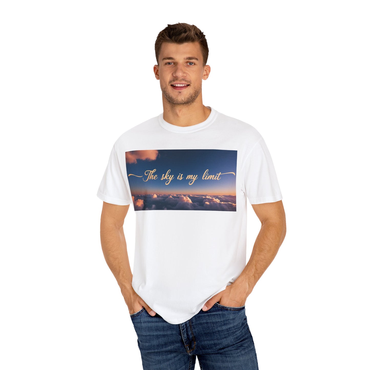 Sky is My Limit T-Shirt - Inspirational Unisex Garment-Dyed Tee