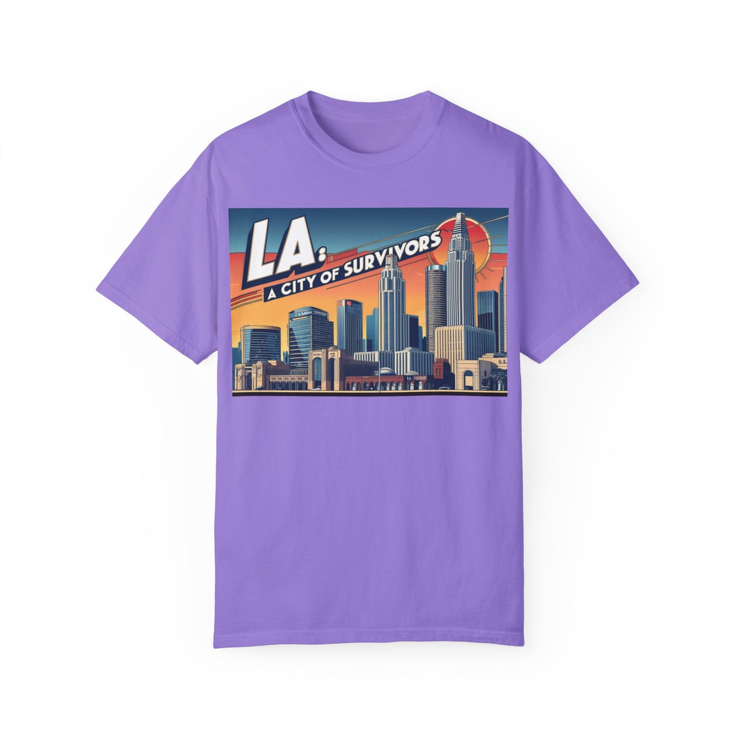 LA City of Survivors T-Shirt | Unisex Garment-Dyed Tee