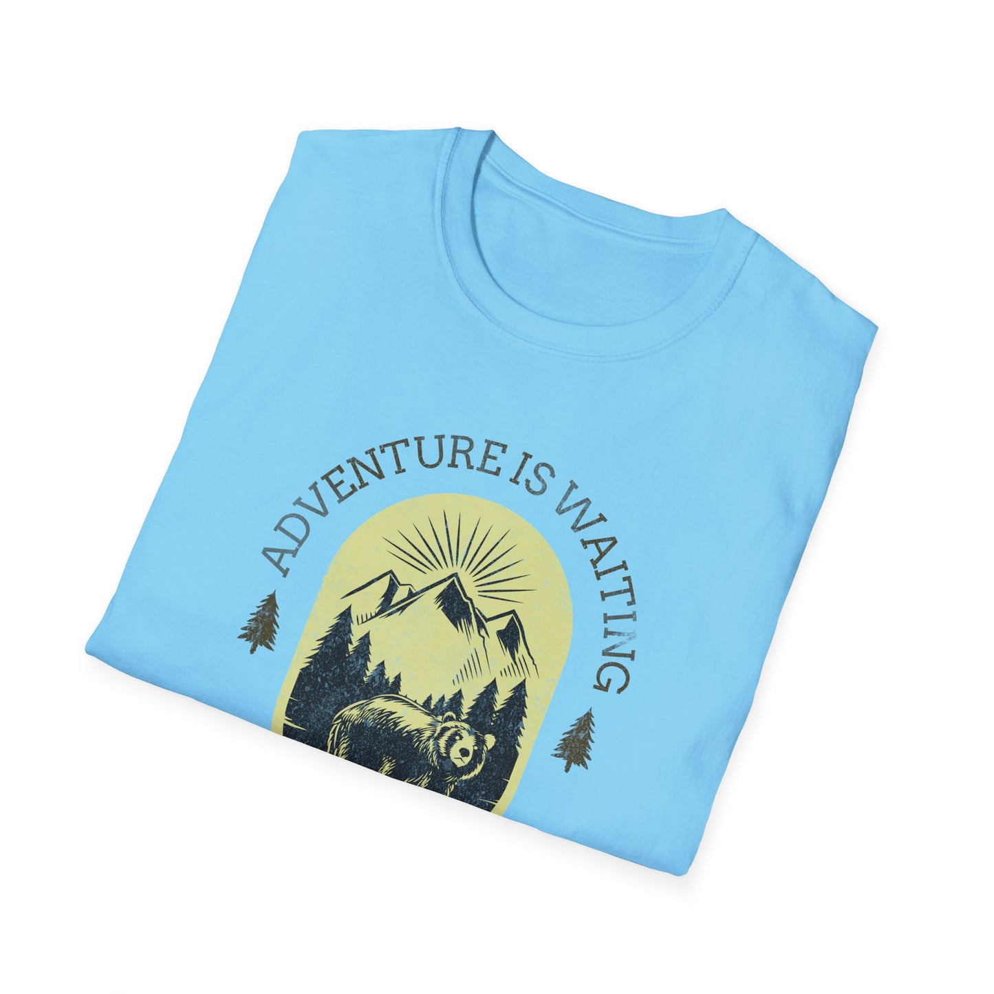 Adventure Awaits Alaska Unisex Softstyle T-Shirt - Nature Explorer Tee