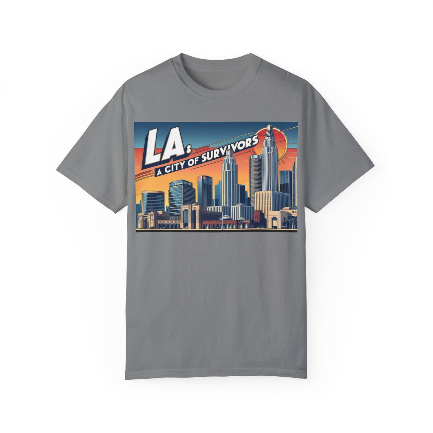 LA City of Survivors T-Shirt | Unisex Garment-Dyed Tee