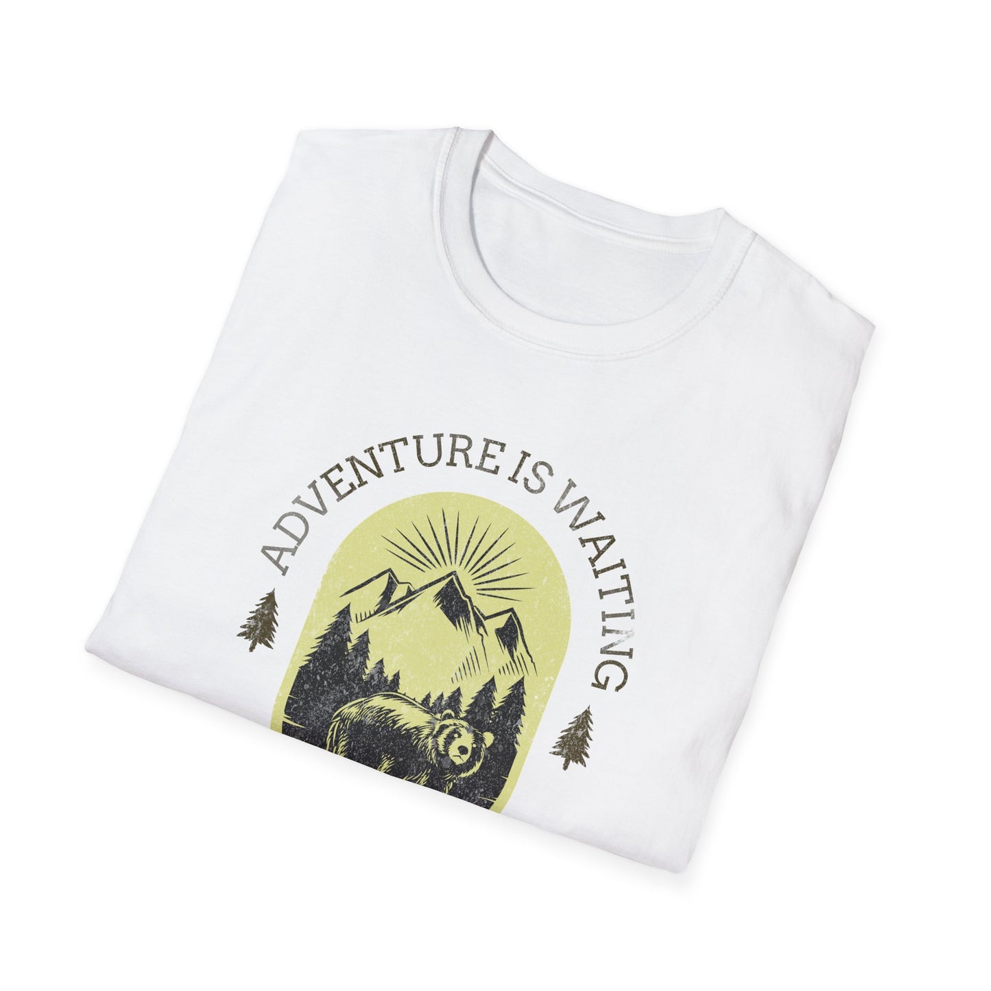 Adventure Awaits Alaska Unisex Softstyle T-Shirt - Nature Explorer Tee