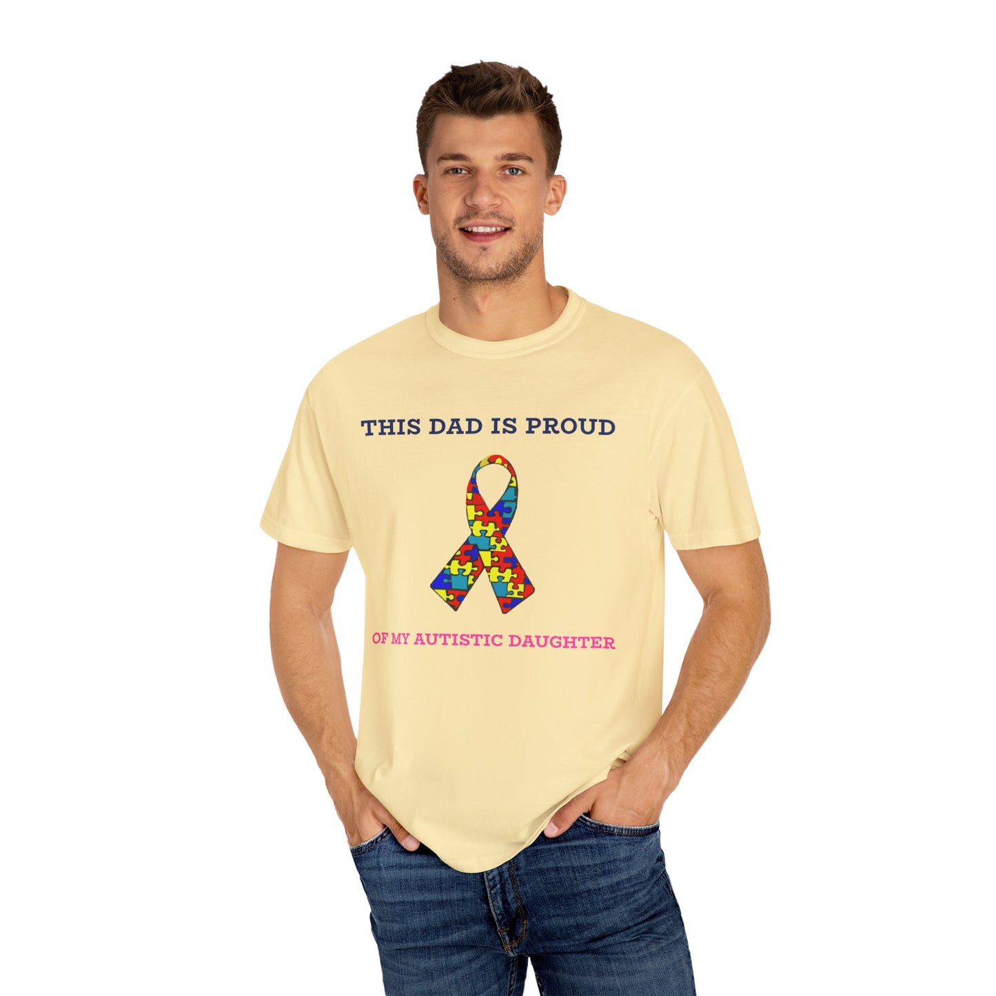 This Dad is Proud of my Autistic Daughter, Autism Awareness T-Shirt
